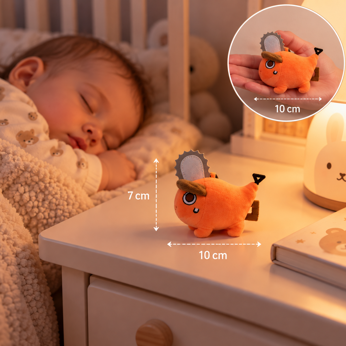 Gosedjur – Söt orange figur 10 cm