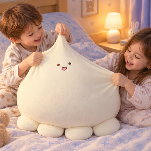 Bläckfisk gosedjur – mjuk kawaii-kudde (40 cm)