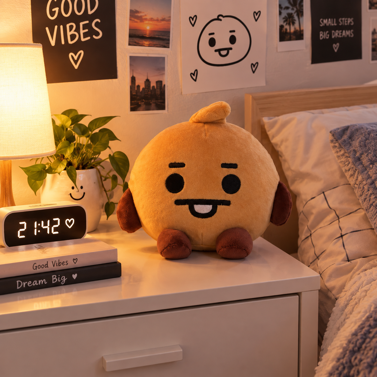2026 Hot BTed 21Plush Toys Kawaii Mini Keychain Anime Pendant Ornament for Kids 12cm Bt Soft Stuffed Animals Doll Gift