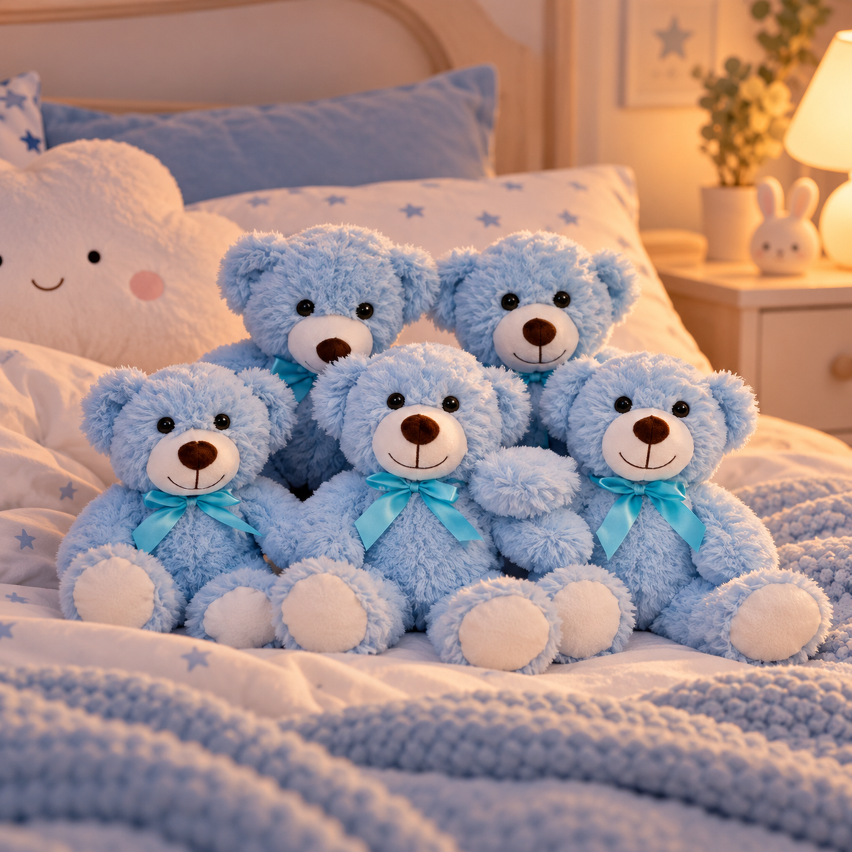 5pcs Bears Stuffed Animals Plush Toys Gift for Kid Girlfriend,13.5in Stuffed Bears for Christmas Valentine’s Day BirthdayGife