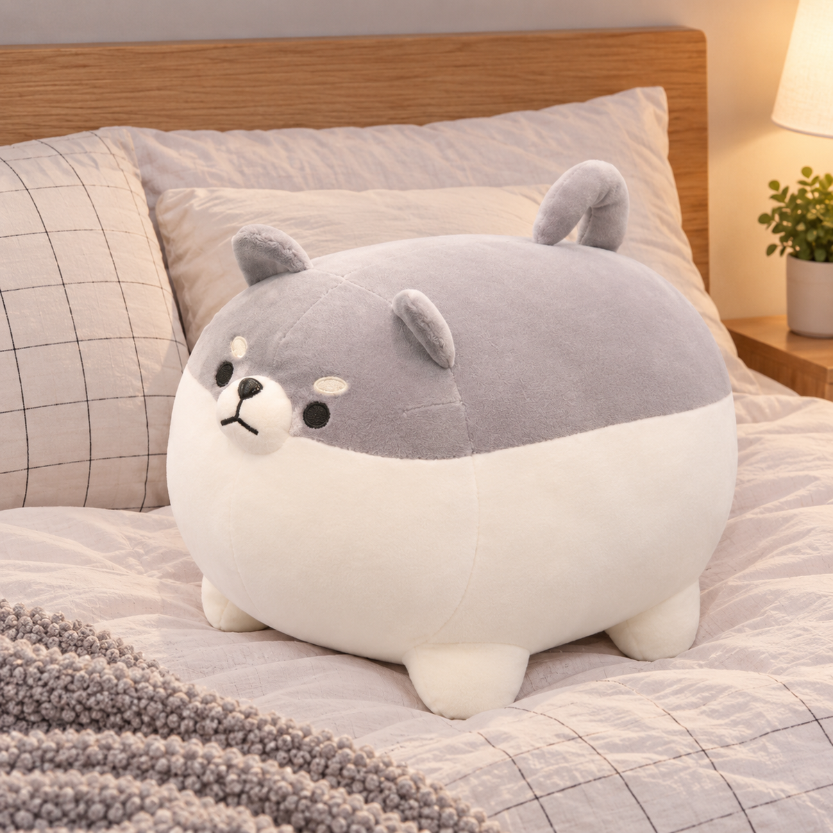 Shiba Inu hundkudde – mjuk och squishy (40–50 cm)