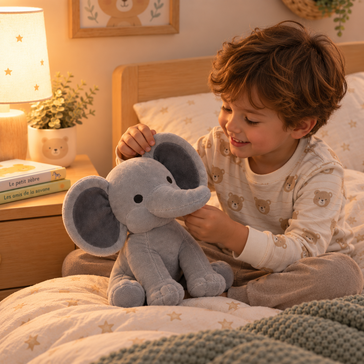 Elefant gosedjur – mjuk och fluffig (25 cm)