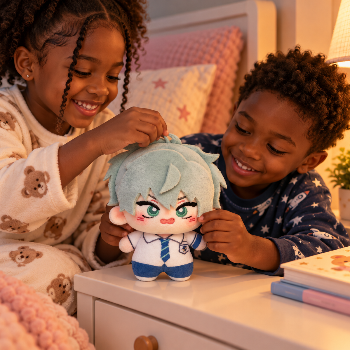 Mini gosedjur med sjöstjärnekropp – anime-figur (10 cm)