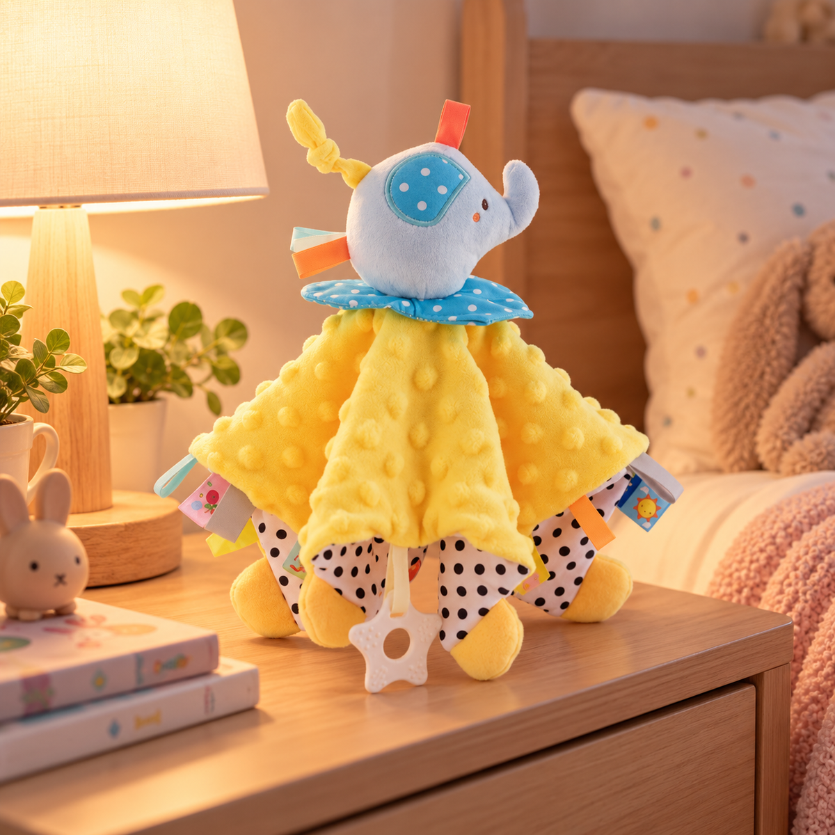 Mjuk snuttefilt för baby – 28 cm