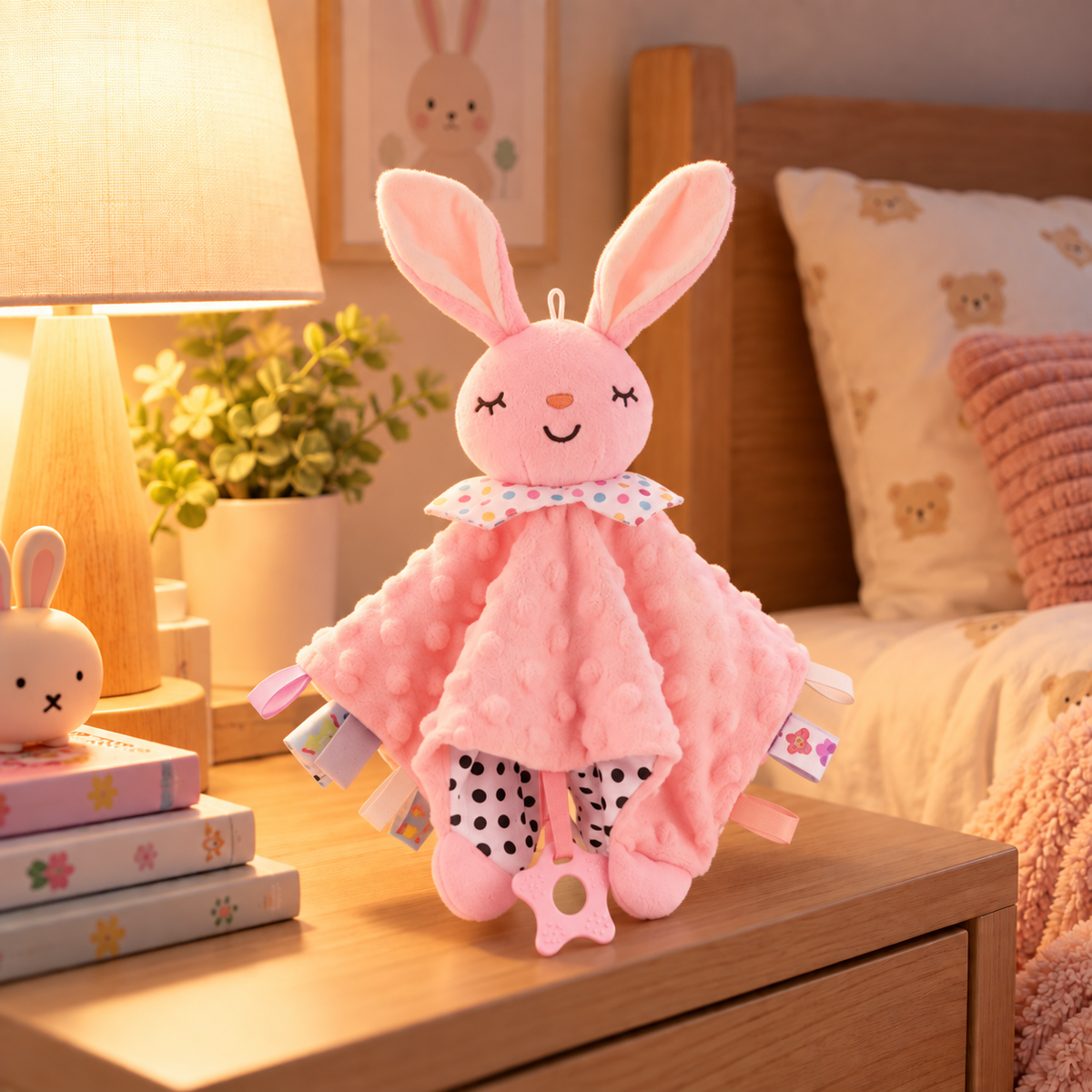Mjuk snuttefilt för baby – 28 cm