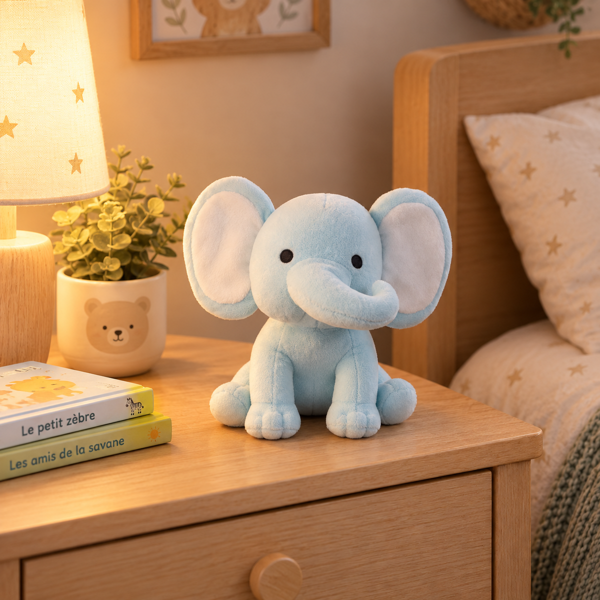Elefant gosedjur – mjuk och fluffig (25 cm)