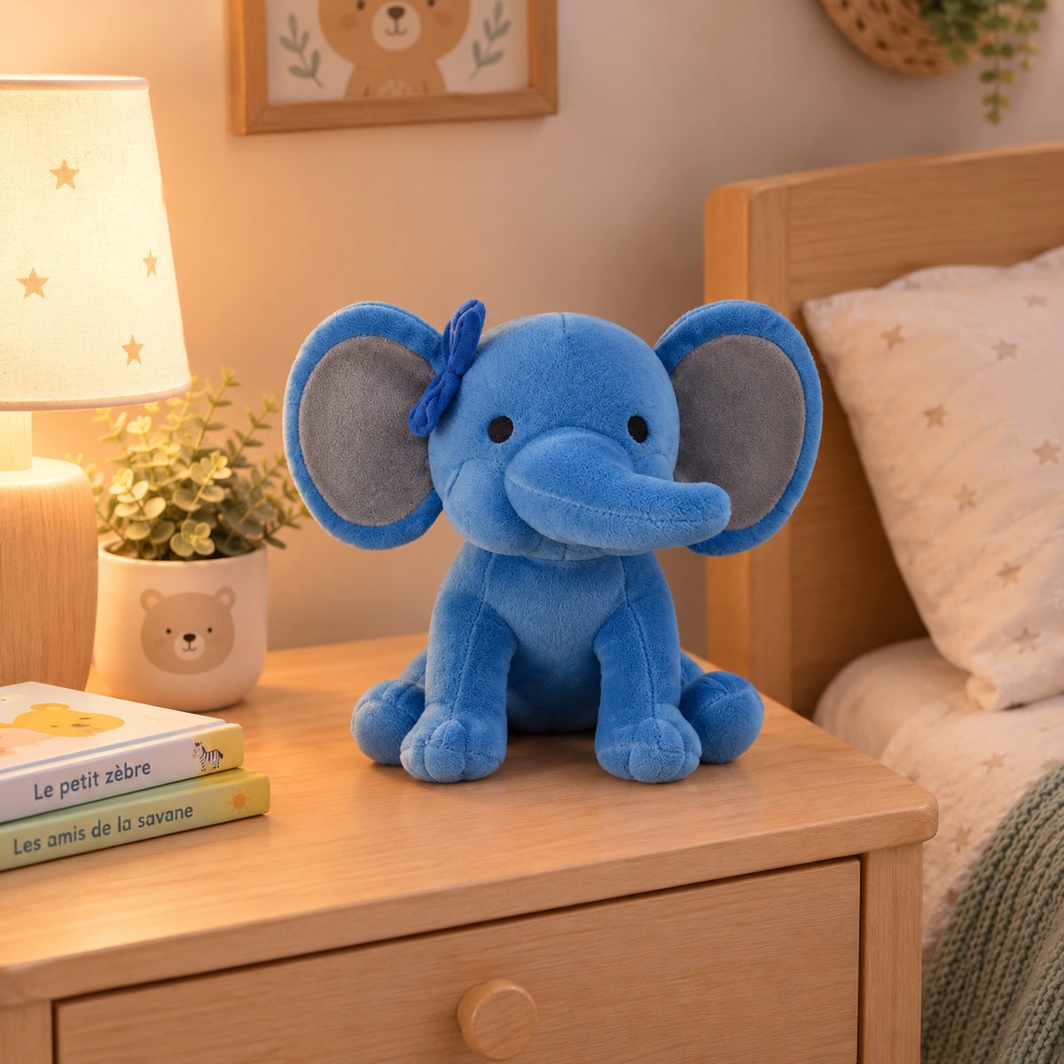 Elefant gosedjur – mjuk och fluffig (25 cm)