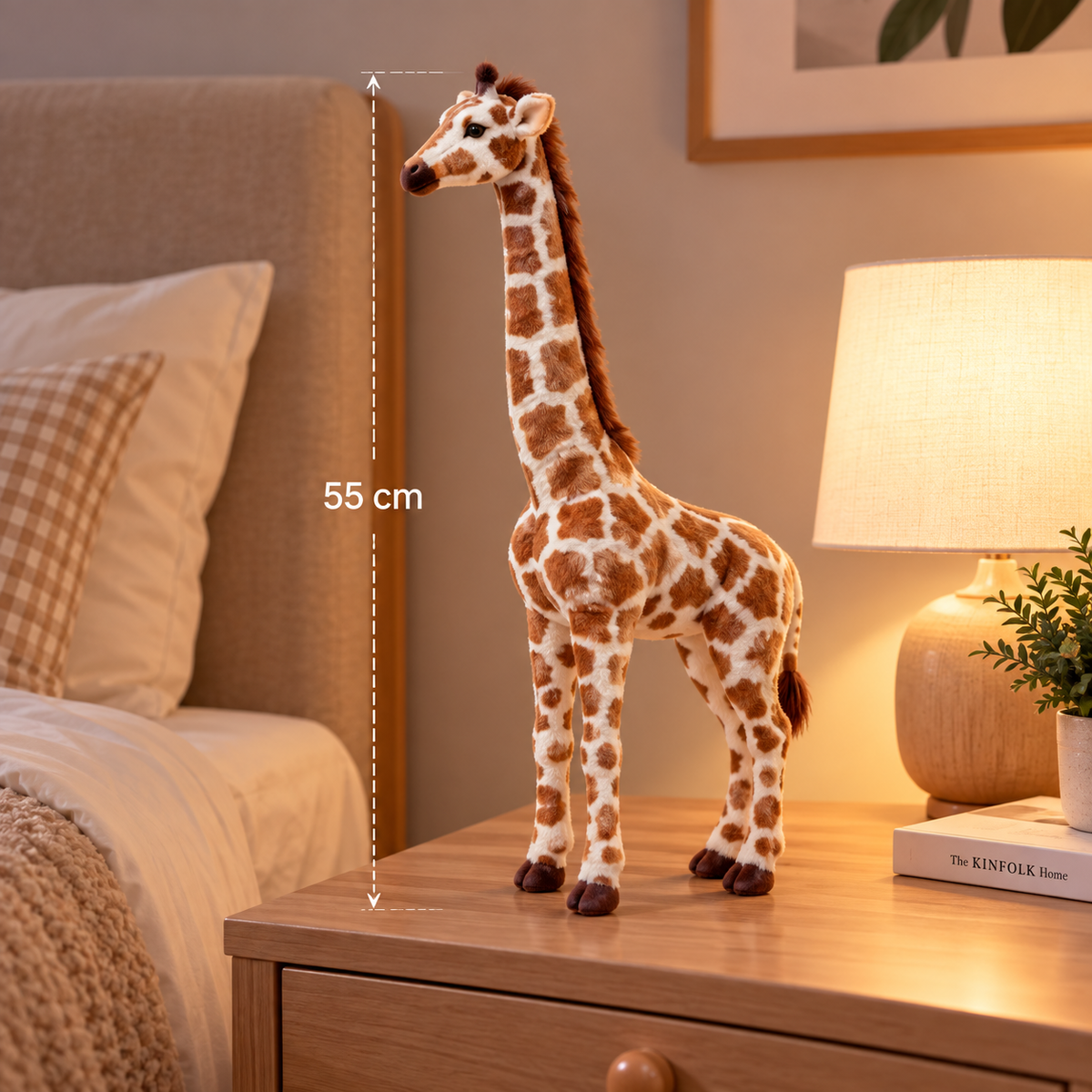 Giraff-figur i konstharts – dekoration (27–55 cm)