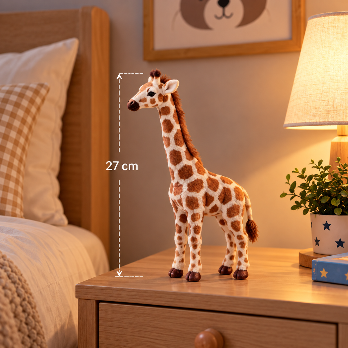 Giraff-figur i konstharts – dekoration (27–55 cm)