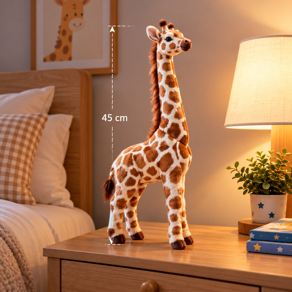 Giraff-figur i konstharts – dekoration (27–55 cm)