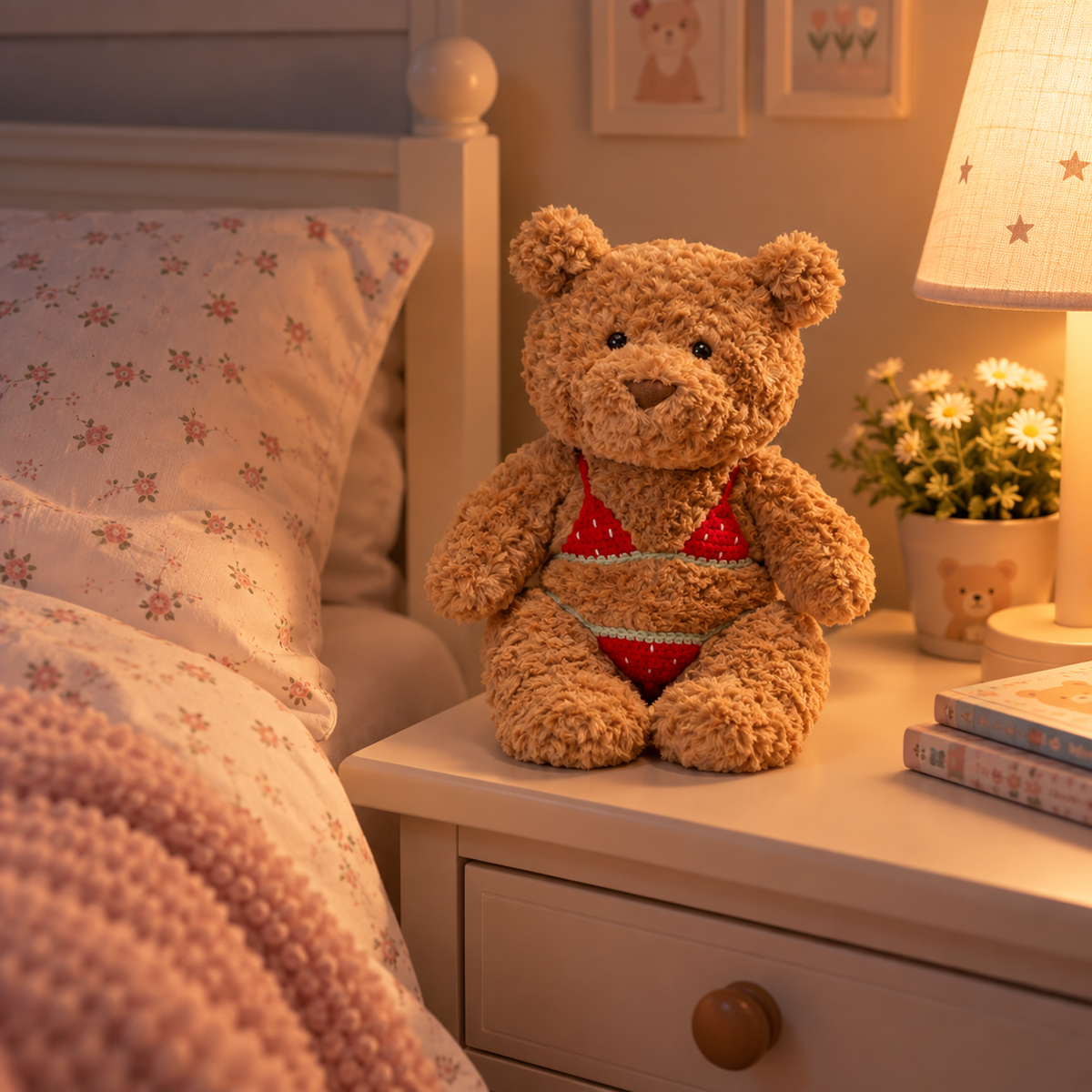 Mjuk nalle med bikini – 28 cm Doll Funny Gifts