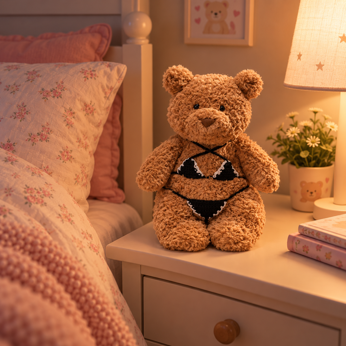 Mjuk nalle med bikini – 28 cm Doll Funny Gifts