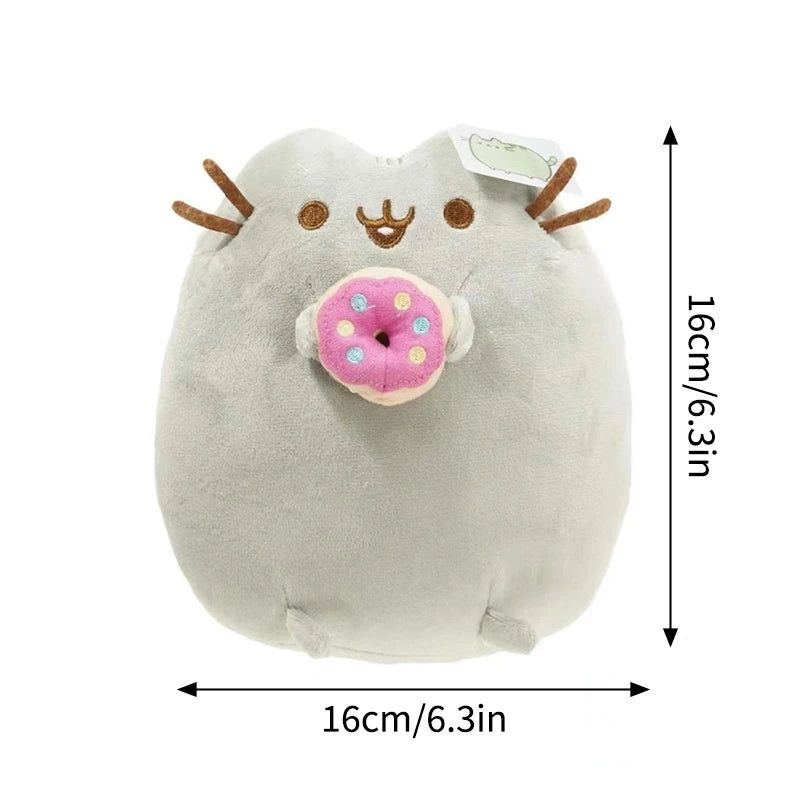 Pusheen gosedjur – grå katt med mat-tema