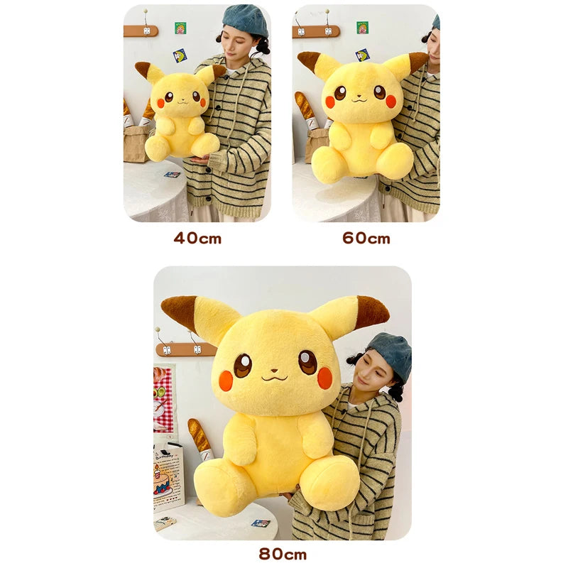 Pikachu gosedjur – stor Pokémon-kudde (40–80 cm)