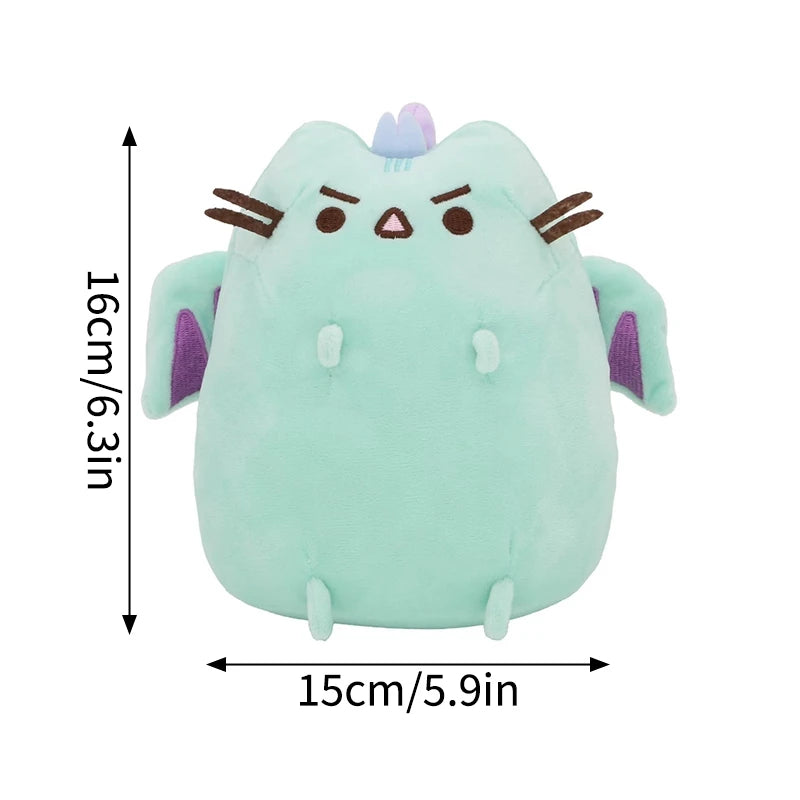 Pusheen gosedjur – grå katt med mat-tema