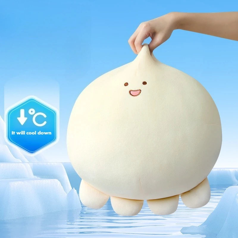 Bläckfisk gosedjur – mjuk kawaii-kudde (40 cm)