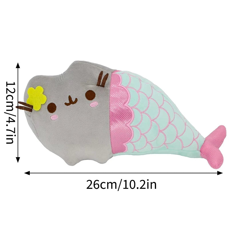 Pusheen gosedjur – grå katt med mat-tema