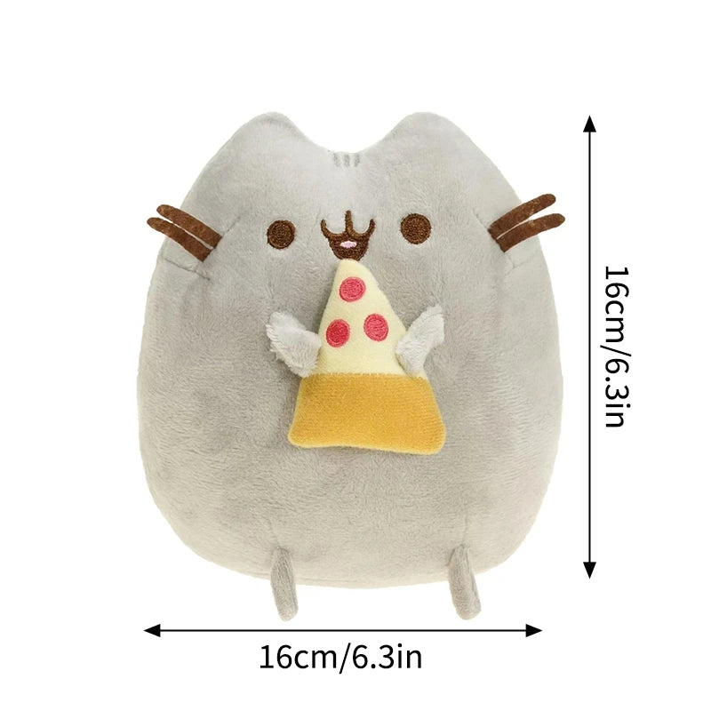 Pusheen gosedjur – grå katt med mat-tema