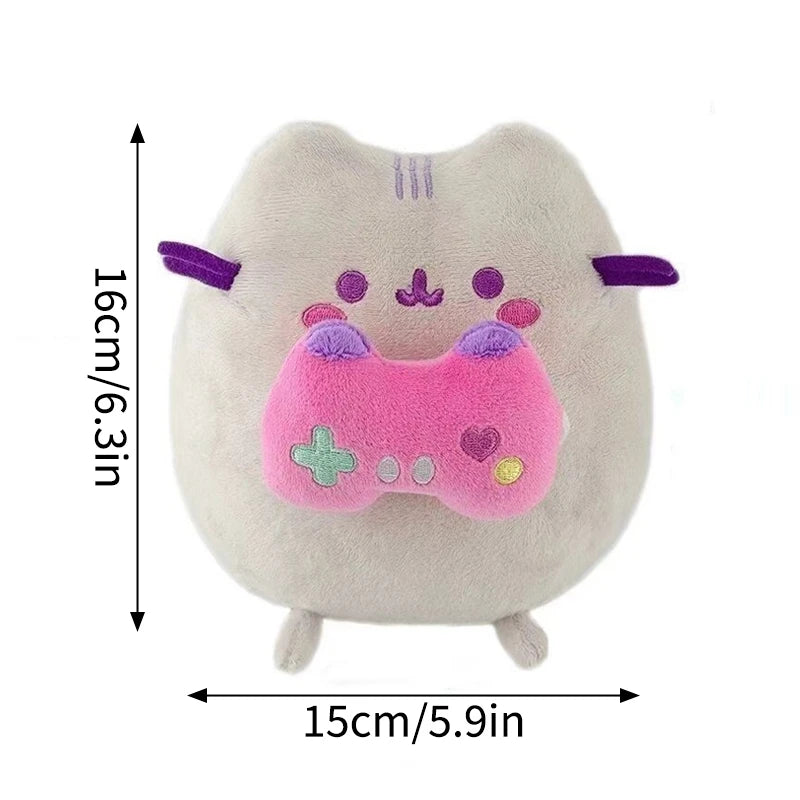 Pusheen gosedjur – grå katt med mat-tema