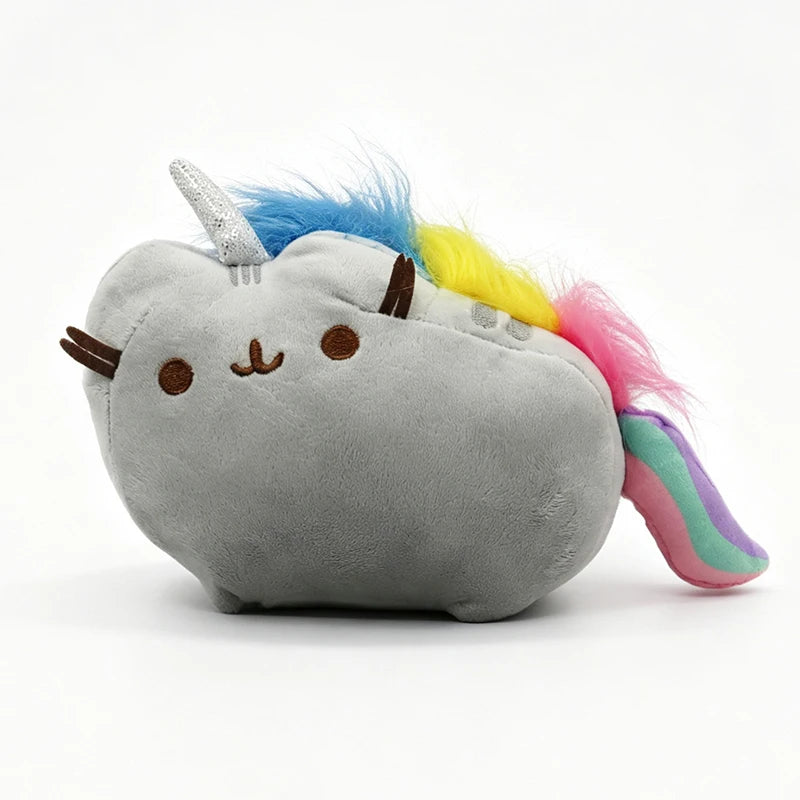 Pusheen gosedjur – grå katt med mat-tema