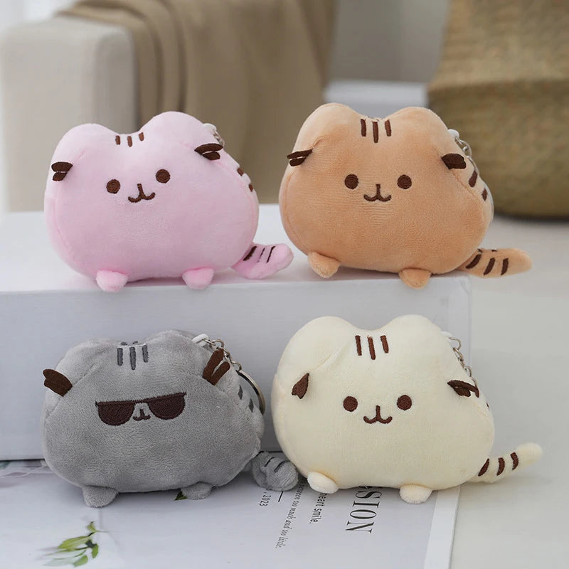 Pusheen gosedjur – grå katt med mat-tema