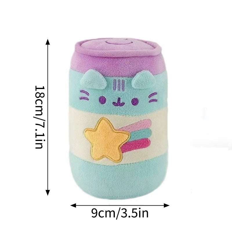 Pusheen gosedjur – grå katt med mat-tema